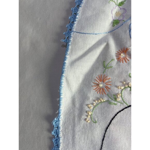 Rosie Pickford Bear 11 Pieces Embroidery Linens Table Toppers Vintage Decor - Picture 5 of 16